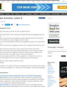 Letter S Spaghetti Party Lesson Plan Letter S Spaghetti Party Lesson Plan