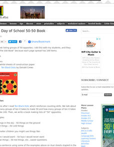 100th Day of School 50-50 Book Lesson Plan 100th Day of School 50-50 Book Lesson Plan