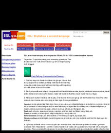ESL Talk Show Role-Play Lesson Plan Lesson Plan ESL Talk Show Role-Play Lesson Plan Lesson Plan