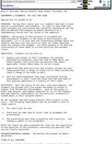 Government and Economics: The Ties that Bind Lesson Plan Government and Economics: The Ties that Bind Lesson Plan