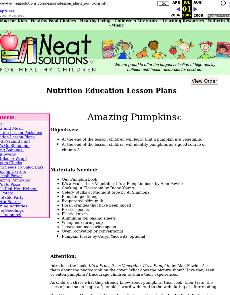 Amazing Pumpkins Lesson Plan Amazing Pumpkins Lesson Plan
