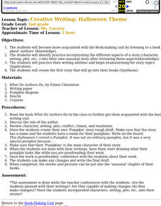 Creative Writing: Halloween Theme Lesson Plan Creative Writing: Halloween Theme Lesson Plan