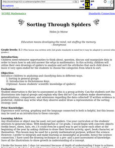 Sorting Through Spiders Lesson Plan Sorting Through Spiders Lesson Plan