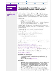 California Regions Lesson Plan California Regions Lesson Plan