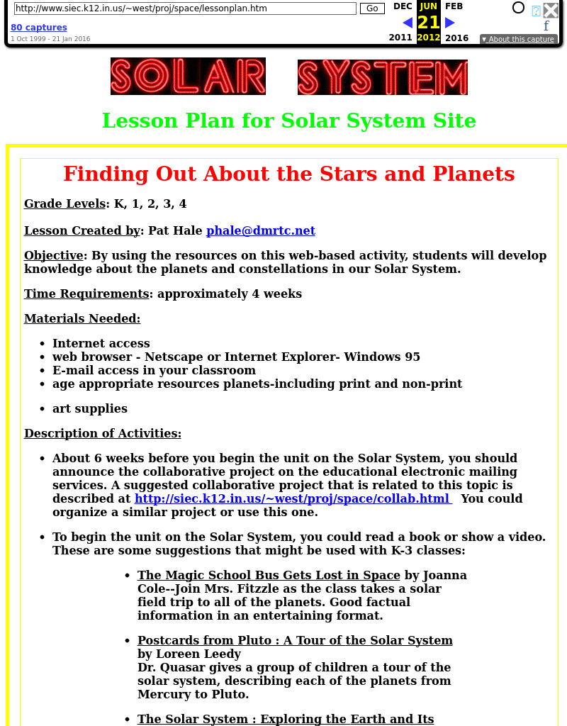 Finding Out About the Stars and Planets Lesson Plan Finding Out About the Stars and Planets Lesson Plan