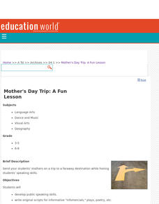 Mother's Day Trip Lesson Plan Mother's Day Trip Lesson Plan