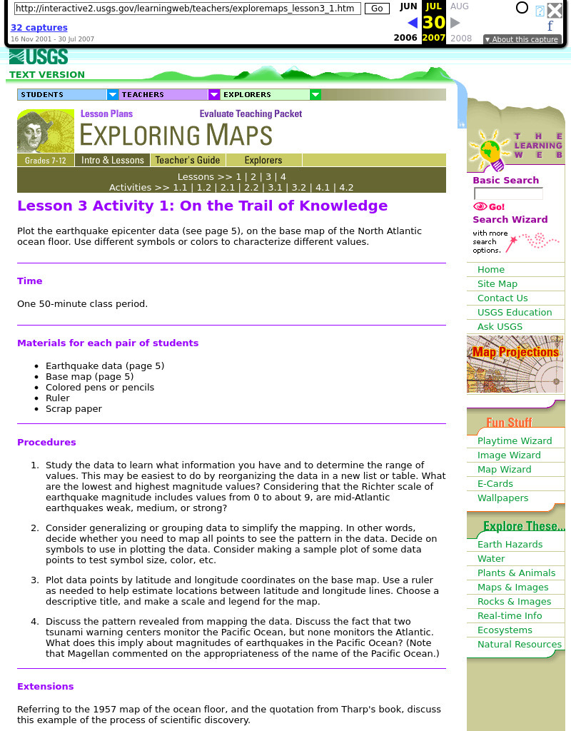 Lesson 3 Activity 1: On the Trail of Knowledge Lesson Plan Lesson 3 Activity 1: On the Trail of Knowledge Lesson Plan