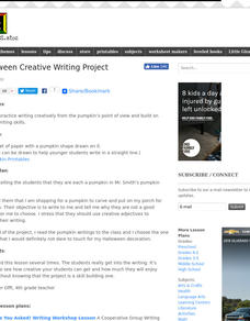 Halloween Creative Writing Project Lesson Plan Halloween Creative Writing Project Lesson Plan