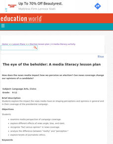 The Eye of the Beholder:  A Media Literacy Activity Lesson Plan The Eye of the Beholder:  A Media Literacy Activity Lesson Plan