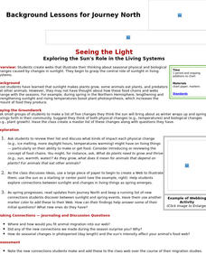 Exploring the Sun's Role in Living Systems Lesson Plan Exploring the Sun's Role in Living Systems Lesson Plan