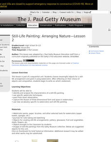 Still-Life Painting: Arranging Nature—Lesson 2 Lesson Plan Still-Life Painting: Arranging Nature—Lesson 2 Lesson Plan