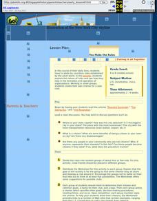You Make the Rules Lesson Plan You Make the Rules Lesson Plan