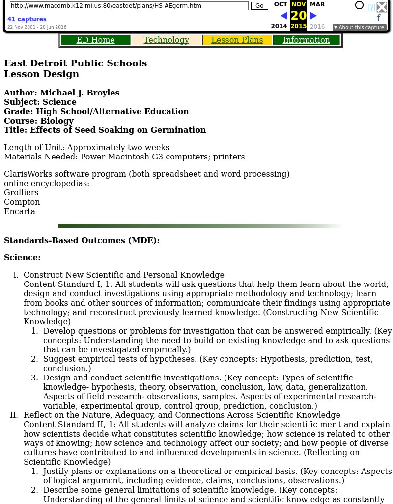 Effects of Seed Soaking on Germination Lesson Plan Effects of Seed Soaking on Germination Lesson Plan