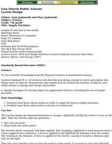 Simple Machines - Energy Lesson Plan Simple Machines - Energy Lesson Plan