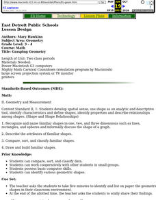 Grasping Geometry Lesson Plan Grasping Geometry Lesson Plan