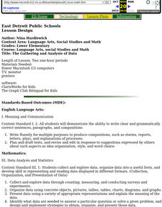 The Gathering and Analysis of Data Lesson Plan The Gathering and Analysis of Data Lesson Plan