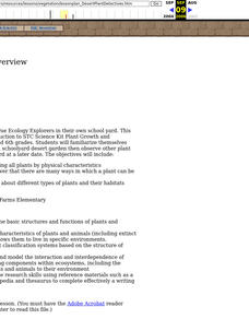 Desert Plant Detectives Lesson Plan Desert Plant Detectives Lesson Plan
