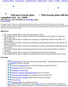 Volcano Lesson Plan Lesson Plan Volcano Lesson Plan Lesson Plan