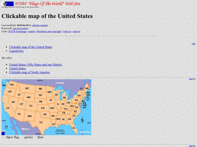 Flags of the World: Clickable Flag Map of the Us Website Flags of the World: Clickable Flag Map of the Us Website