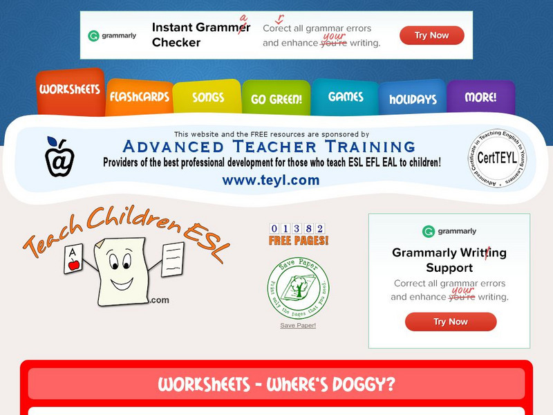 Teach Children Esl: Esl Worksheets Unknown Type Teach Children Esl: Esl Worksheets Unknown Type