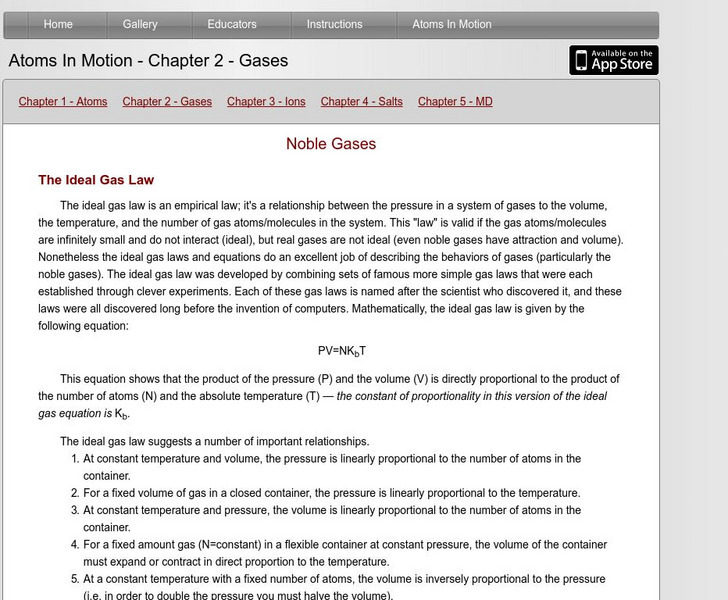 Atoms in Motion: Noble Gases eBook Atoms in Motion: Noble Gases eBook