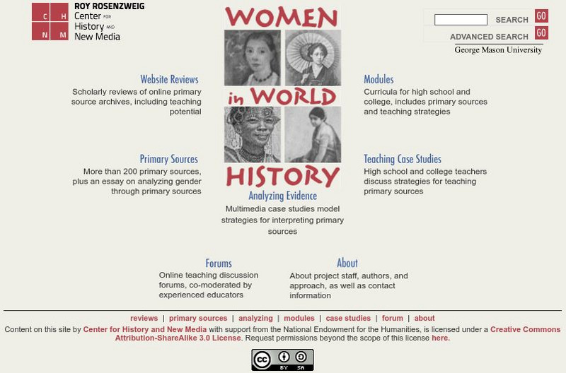 George Mason University: Women in World History Website George Mason University: Women in World History Website