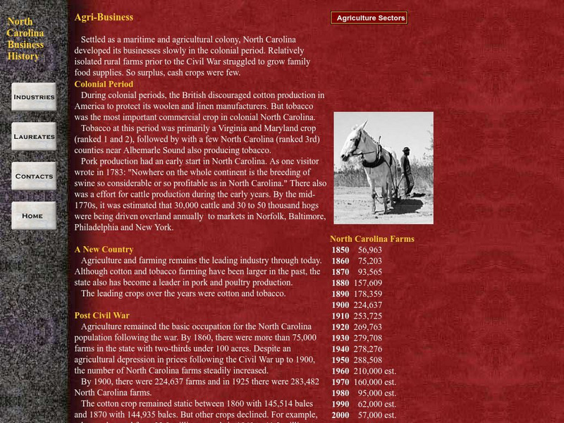 Historync.org: Agriculture in North Carolina Website Historync.org: Agriculture in North Carolina Website