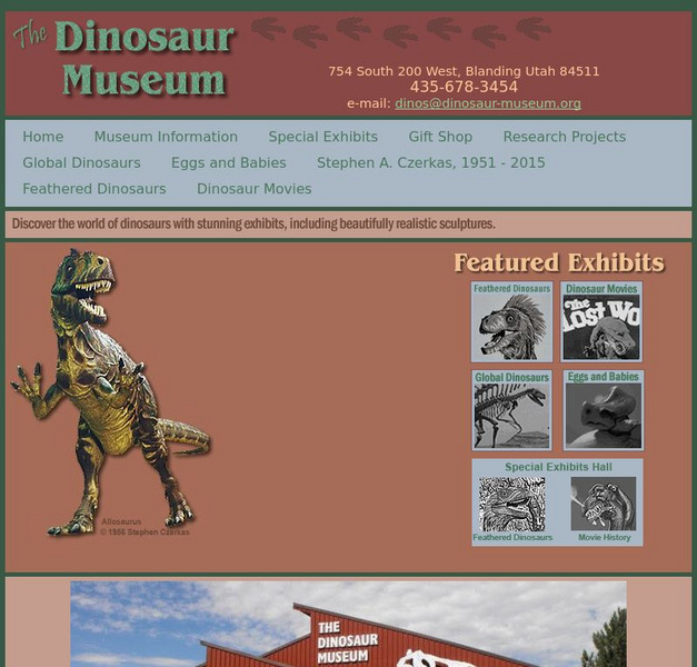 The Dinosaur Museum Website The Dinosaur Museum Website