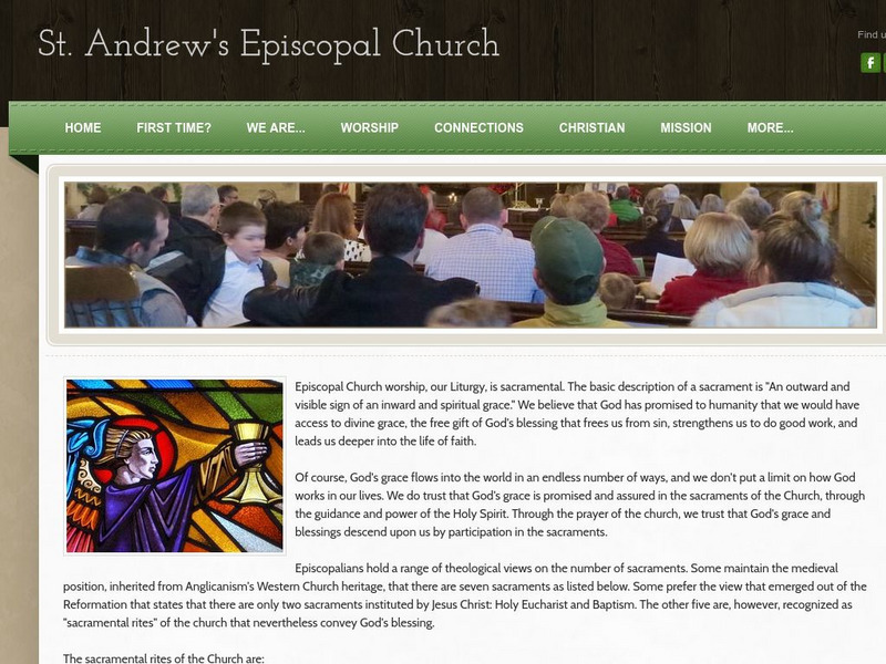 Saint Andrew's Episcopal Church Sacraments Website