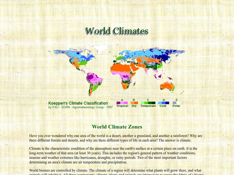 Blue Planet Biomes: World Climates Unknown Type Blue Planet Biomes: World Climates Unknown Type