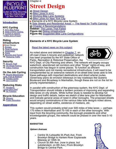 Nyc Transportation Alternatives: Bicycle Blueprint Activity Nyc Transportation Alternatives: Bicycle Blueprint Activity