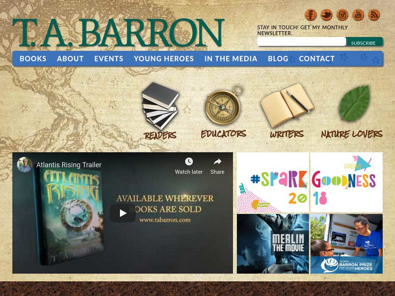 T.a. Barron Official Website Website T.a. Barron Official Website Website