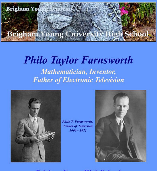 Byu Broadcasting: Farnsworth Society: Farnsworth Story Article Byu Broadcasting: Farnsworth Society: Farnsworth Story Article
