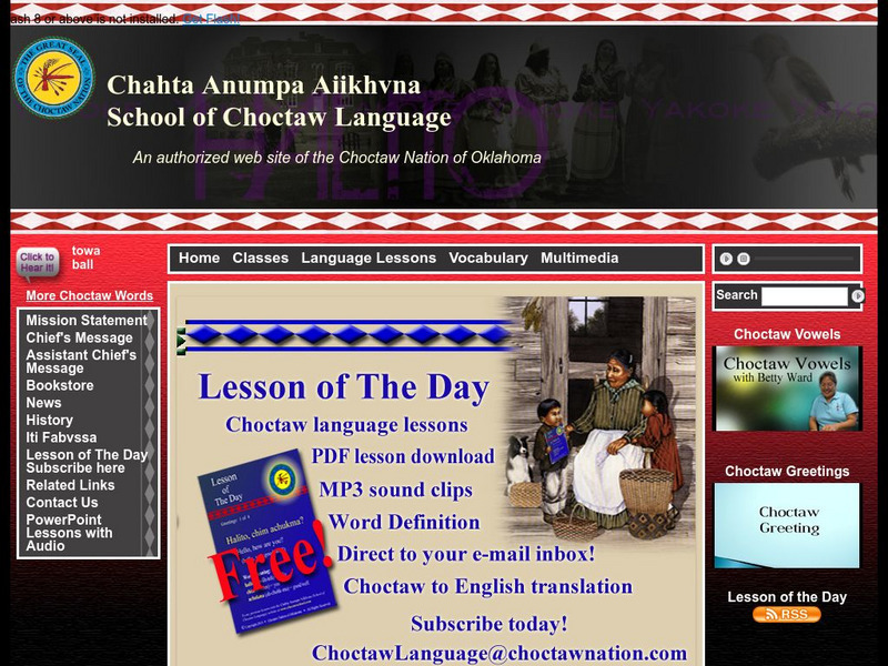 Choctaw language courses