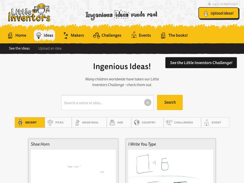 Little Inventors: Ingenious Ideas! Website Little Inventors: Ingenious Ideas! Website