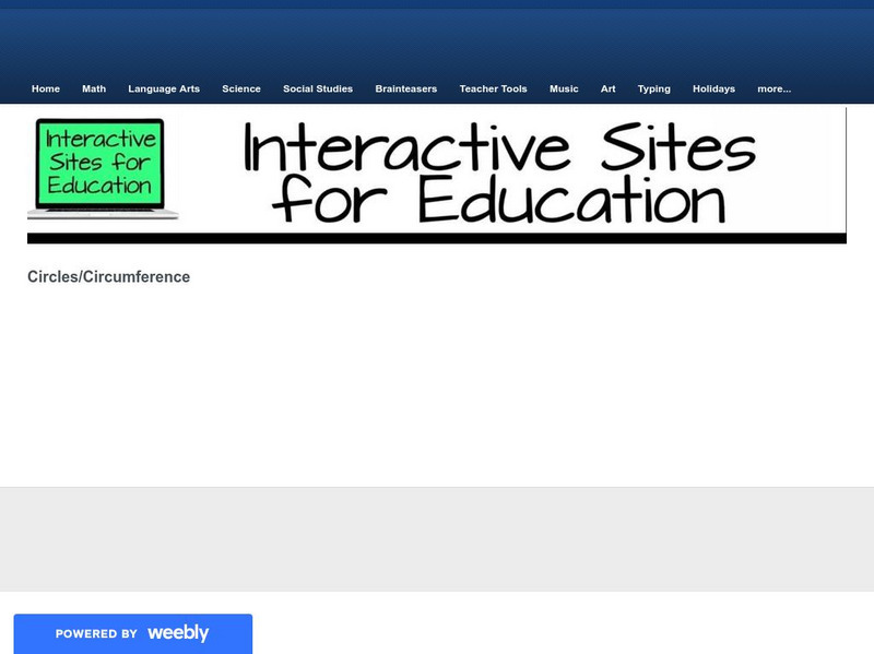 Circles/circumference Interactive Learning Sites for Education Interactive Circles/circumference Interactive Learning Sites for Education Interactive