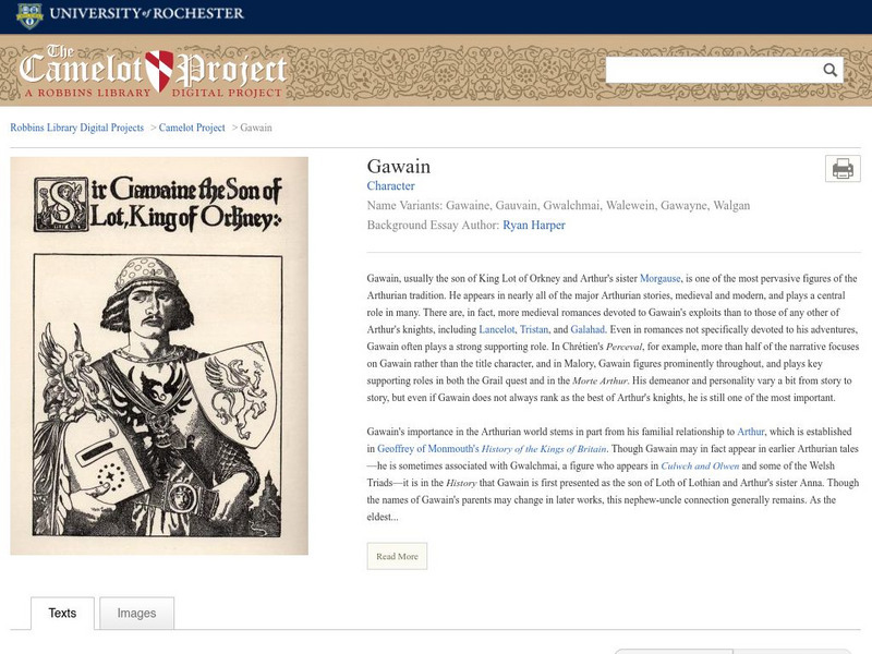University of Rochester: Family Tree of Sir Gawain Website University of Rochester: Family Tree of Sir Gawain Website