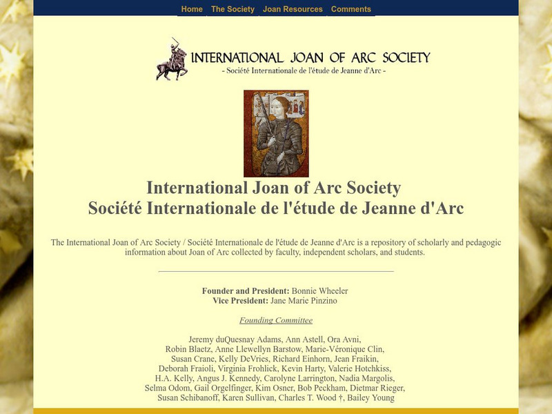 International Joan of Arc Society Activity
