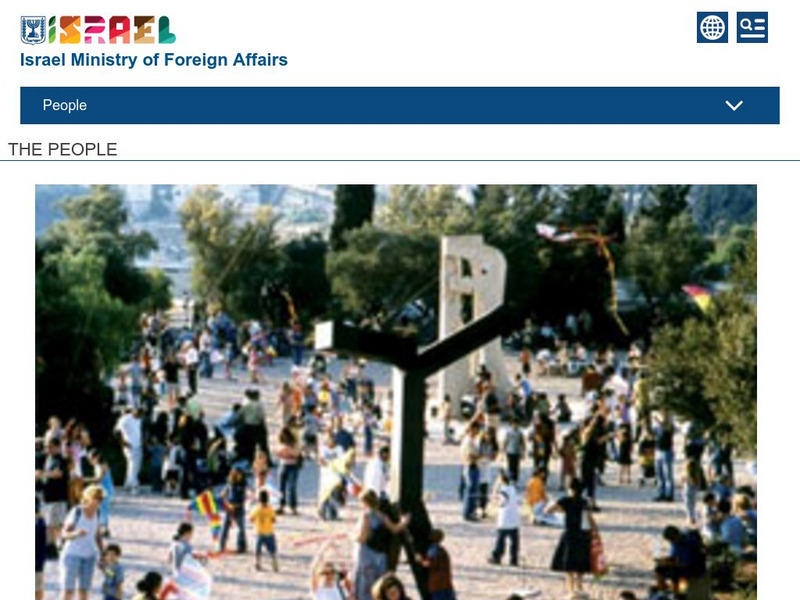 Israel Ministry of Foreign Affairs: The People Website Israel Ministry of Foreign Affairs: The People Website
