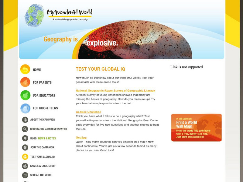 My Wonderful World: Test Your Global Iq Interactive My Wonderful World: Test Your Global Iq Interactive