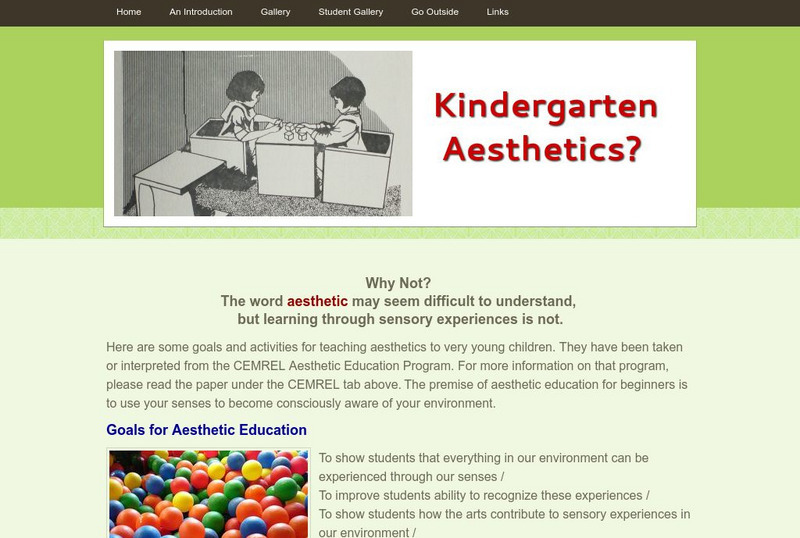 Kindergarten Aesthetics? Activity Kindergarten Aesthetics? Activity
