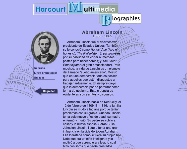 Harcourt: Biographies: Abraham Lincoln Handout Harcourt: Biographies: Abraham Lincoln Handout