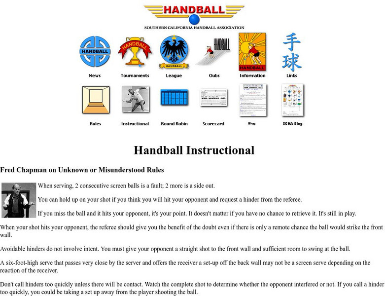 Handball.org: Handball Instructional Handout Handball.org: Handball Instructional Handout