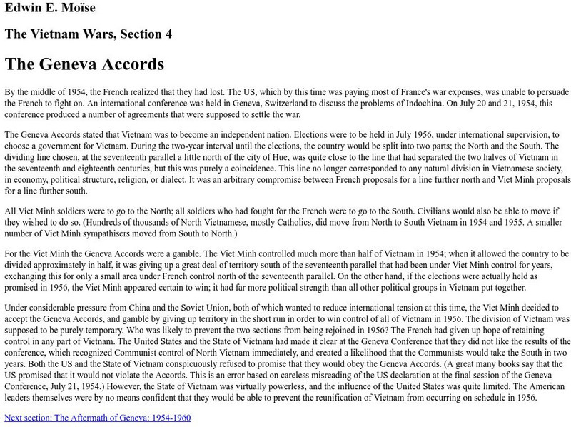 The Vietnam Wars: The Geneva Accords eBook The Vietnam Wars: The Geneva Accords eBook