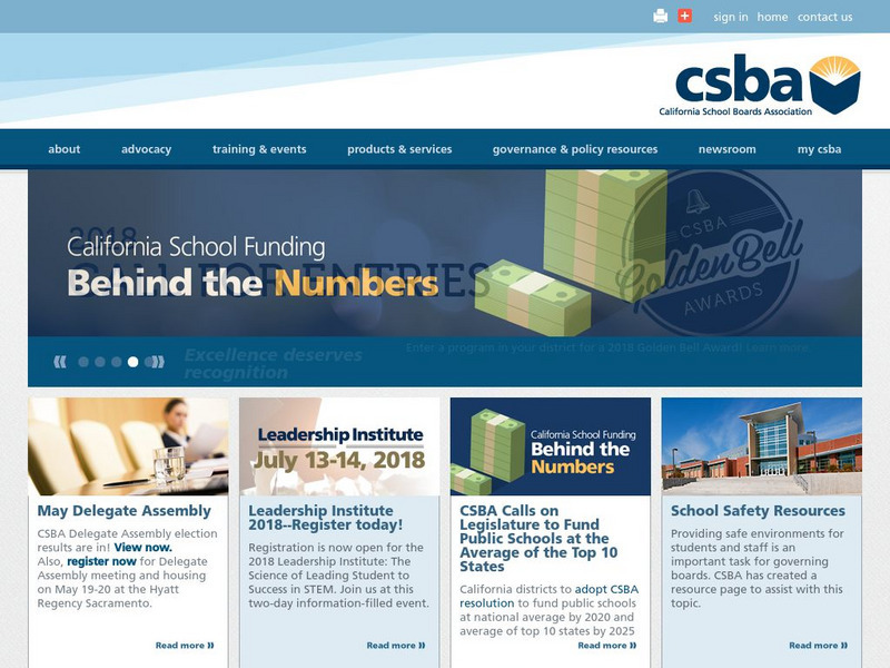 California School Boards Association Website California School Boards Association Website