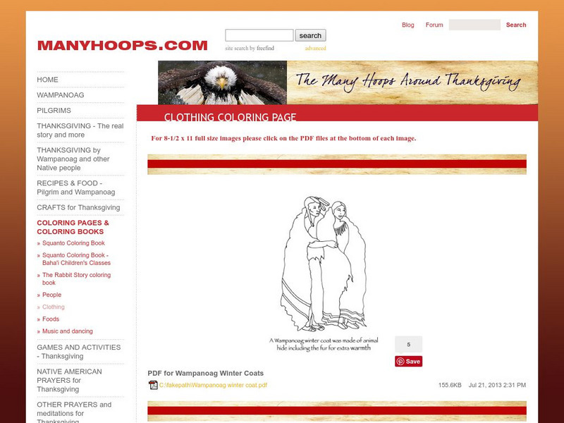 Many hoops.com: Clothing Coloring Page Graphic