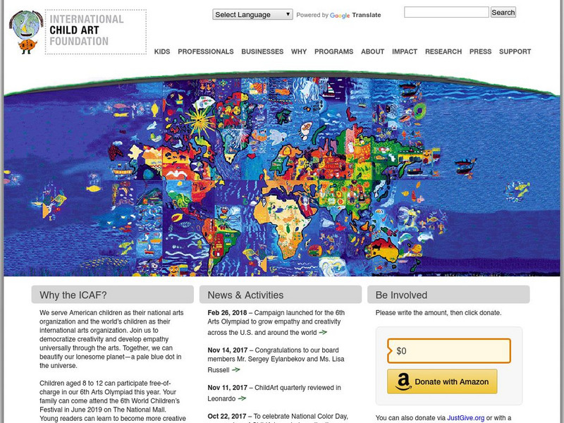 International Child Art Foundation Website International Child Art Foundation Website