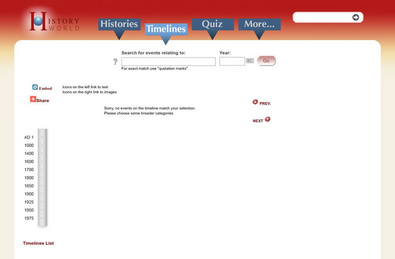 History World: Greek Science Timeline Website History World: Greek Science Timeline Website