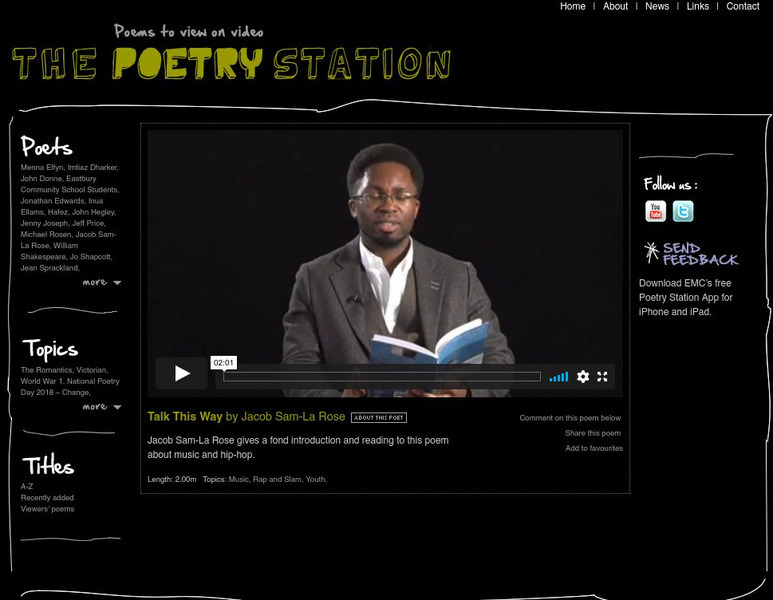 The Poetry Station Website The Poetry Station Website