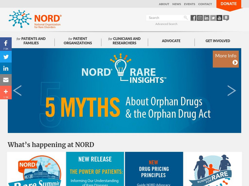 The National Organization for Rare Disorders Website The National Organization for Rare Disorders Website
